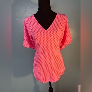 Pink and Orange Polka Dot Top​​